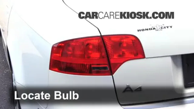 2006 Audi A4 Quattro 2.0L 4 Cyl. Turbo Lights Turn Signal - Rear (replace bulb)